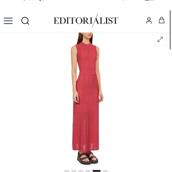 The Kooples Vibrant Pink Maxi Dress - Picture 3 of 5